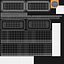 Cake Slice Package Rectangular Black