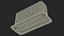 Cake Slice Package Rectangular Black