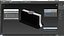 Cake Slice Package Rectangular Black