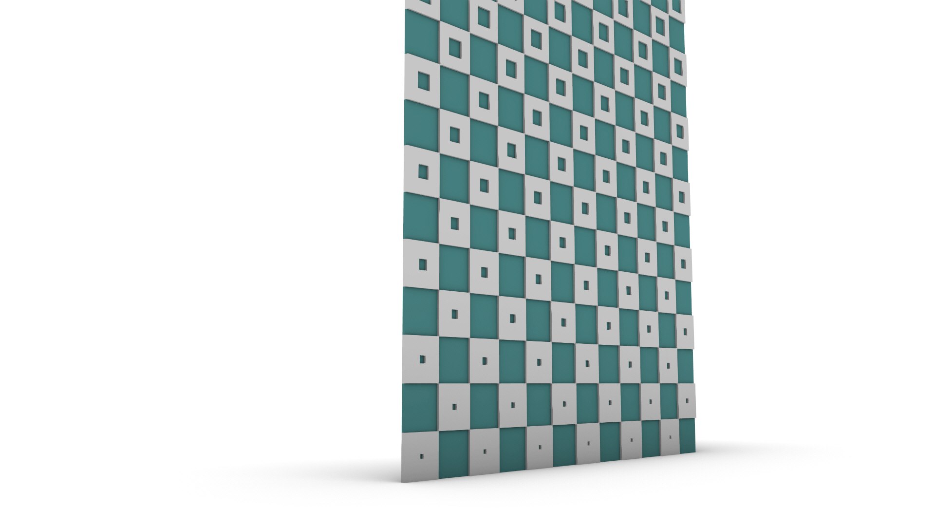 3D Gradient Square Pattern Panel Model - TurboSquid 2343594