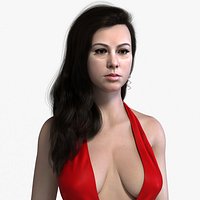 Realistic Long Female Ornatrix Hairstyle