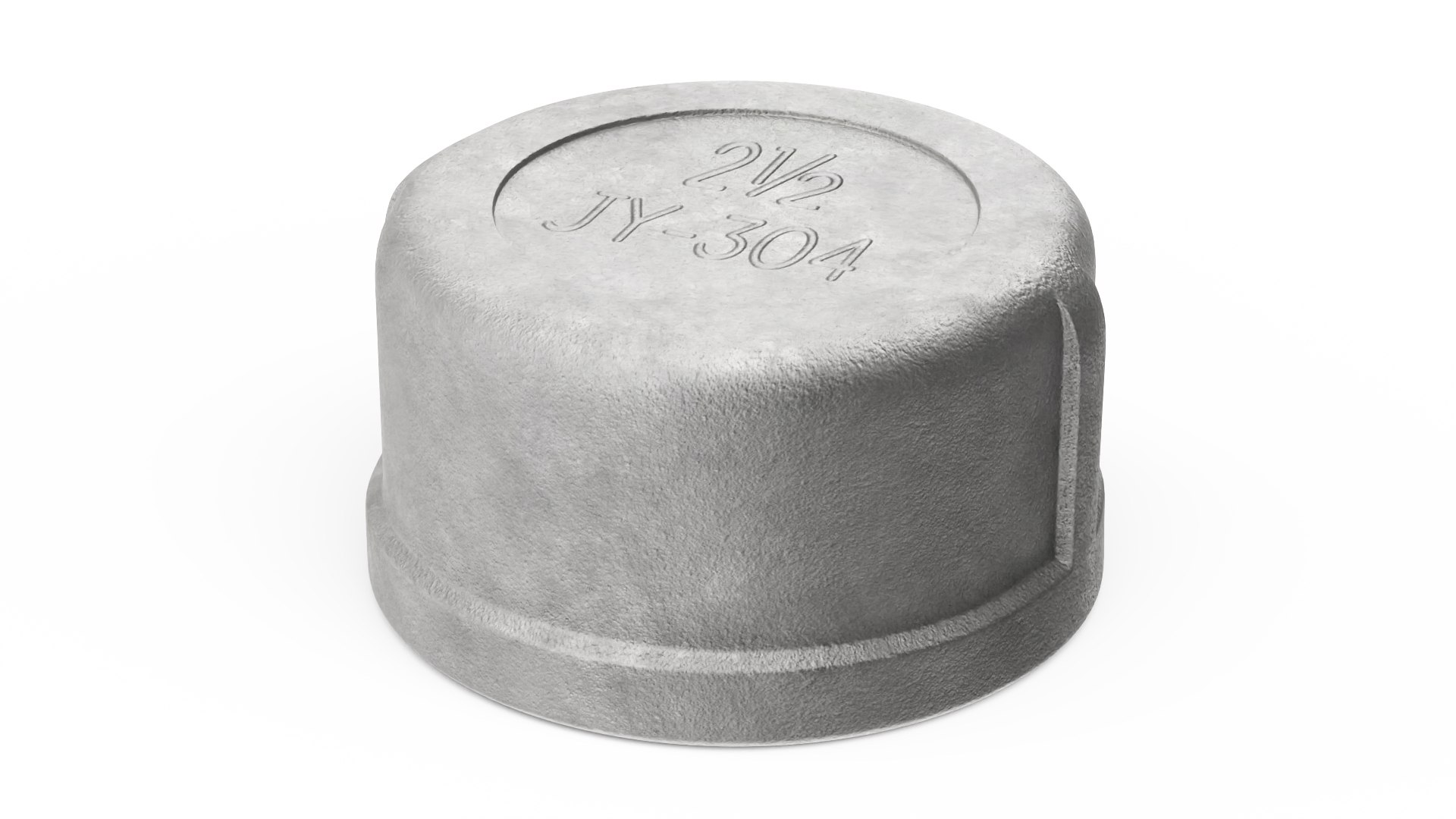 Fitting Cap SS304 3D model preview