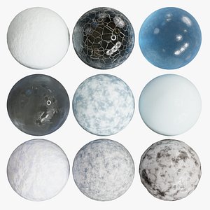 Procedural Snow  Ice Material Pack 1 model