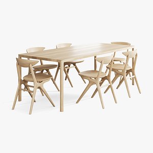 3D Eye Dining Chair Air Dining Table pro model