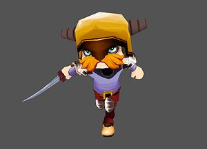 low-poly knight polys max