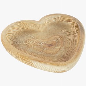 3D wooden plate model