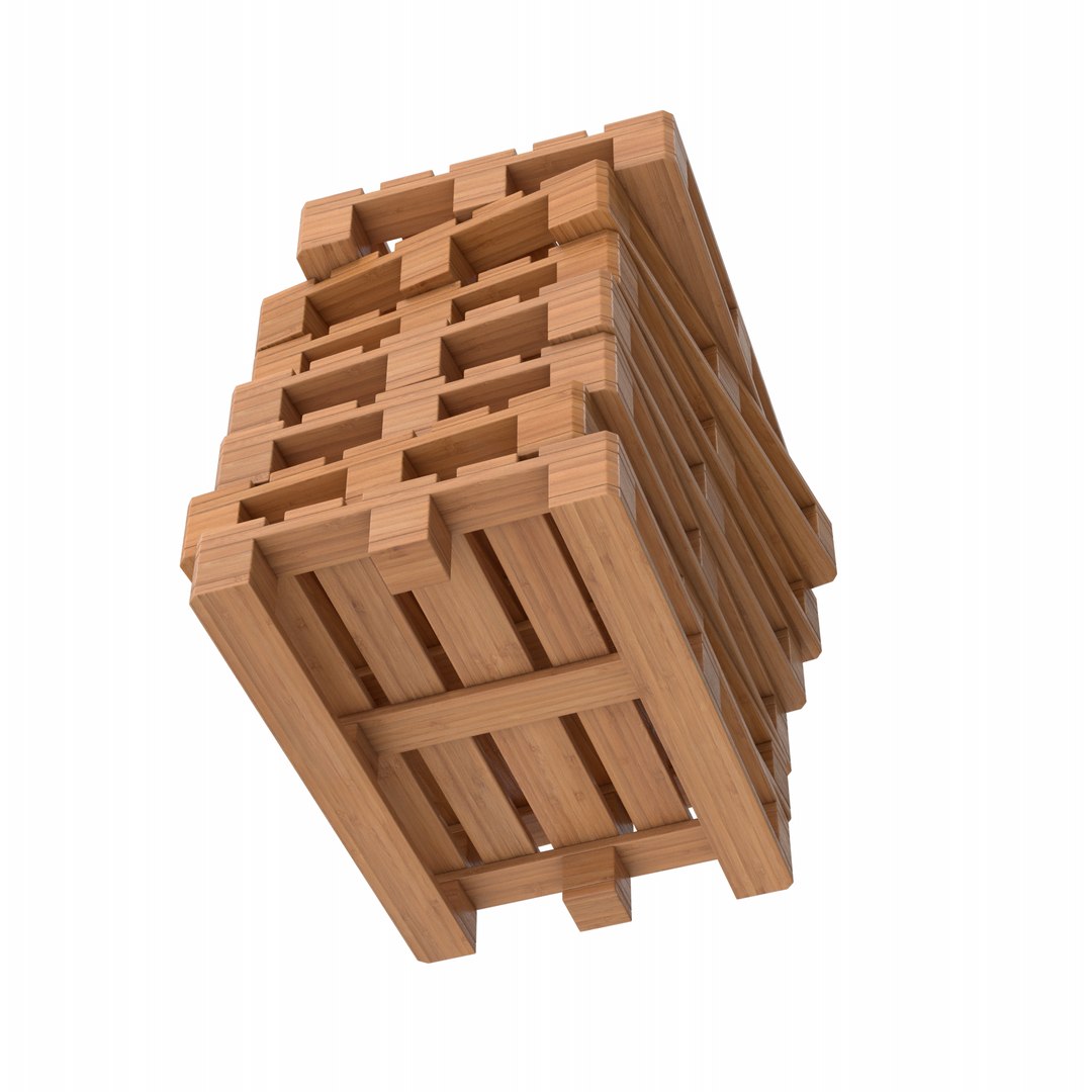 Wooden Pallets Stack 3D Model - TurboSquid 2020475