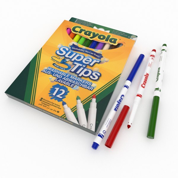 Crayola Supertips Super Washable Pens Pack of 12