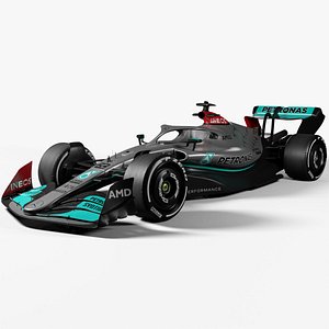 3D F1 2022 Mercedes Livery