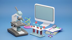 3D model Medical check up items