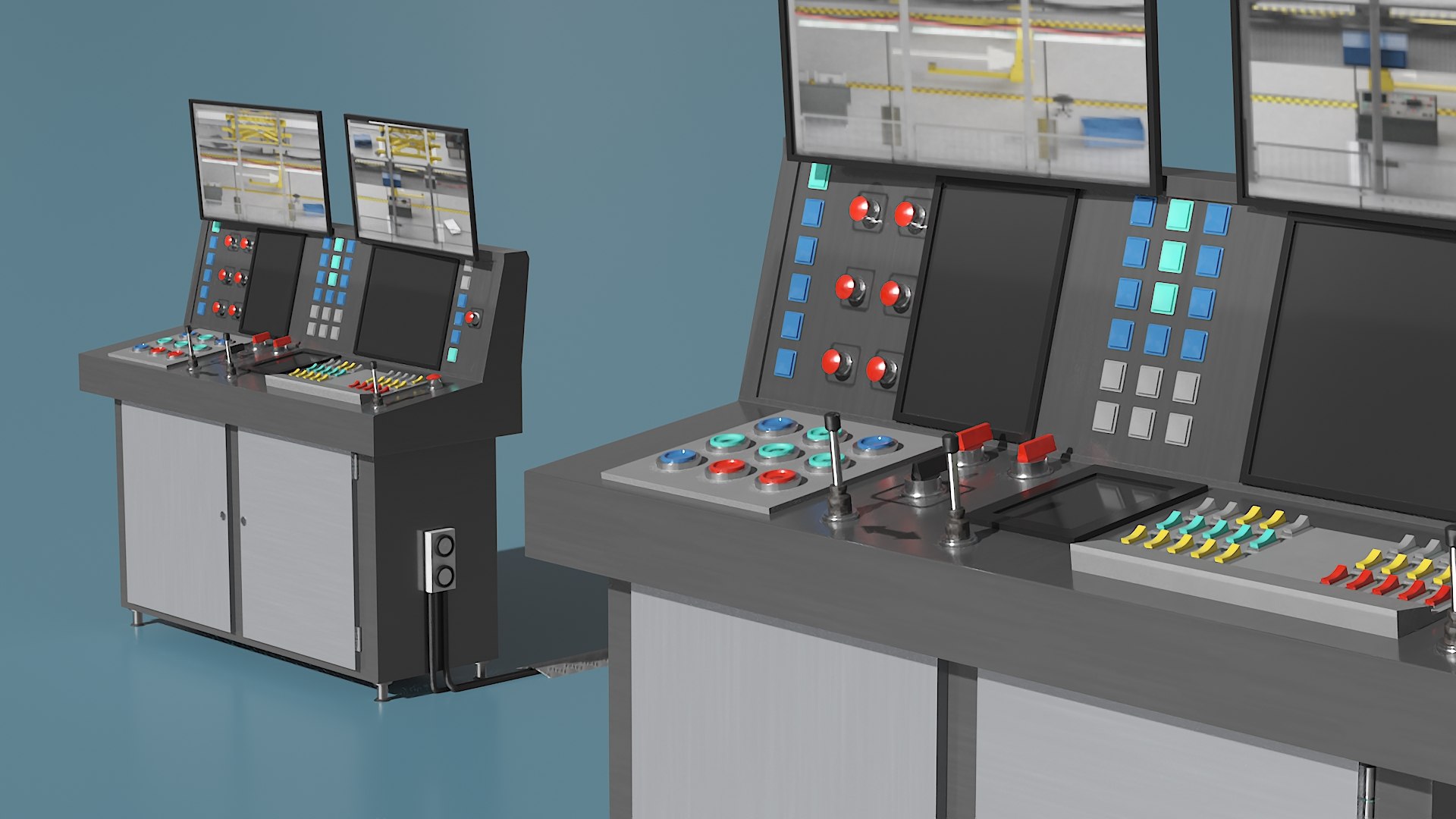 3D Main Control Panel - TurboSquid 2318960
