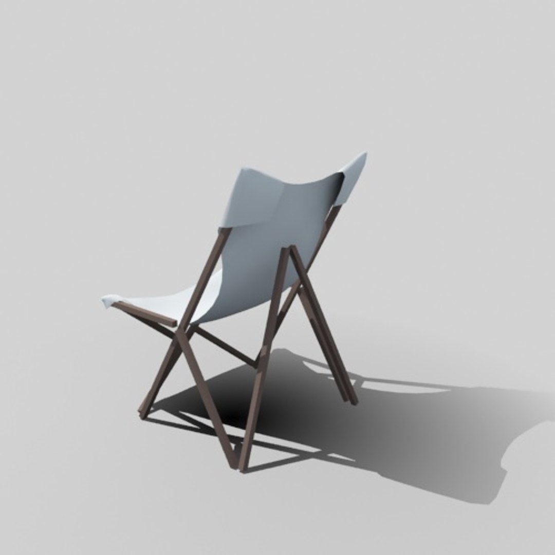 Outdoor Easy Chair Cloth 3d Model