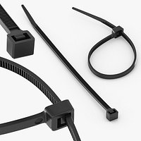 Cable Zip Ties Nylon Black