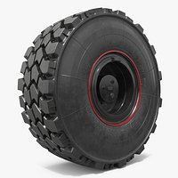 Heavy Rescue Truck Tire Black