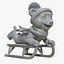 Printable Tiger Cub Luge