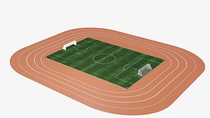 3D soccer field