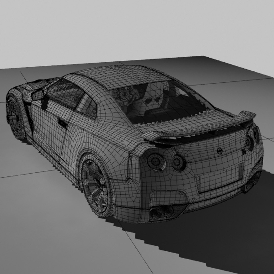 3d model of gtr r35