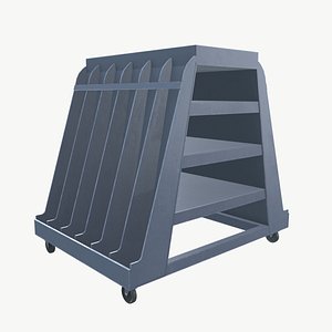 3D Eletric Material Rack model