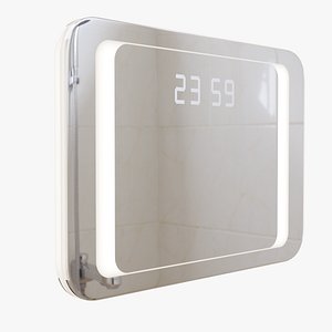 Modern Two-Sided Procedural Clock Mirror