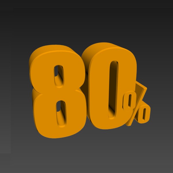 80 percent 3D
