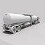 Semi Truck  with  tank trailer