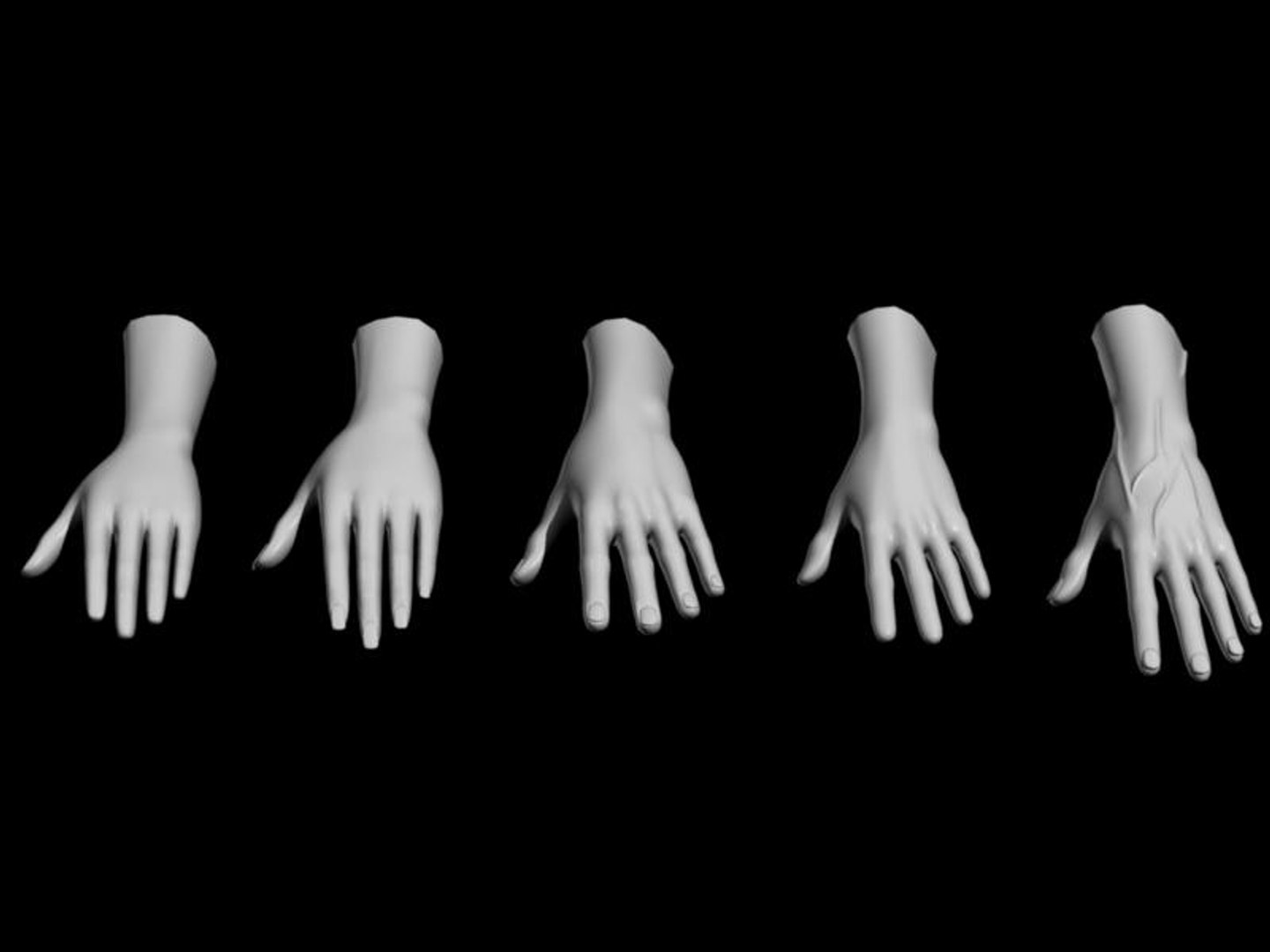 Free Human Hands Feet Foot 3d Model