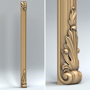 carved pillar 3d max