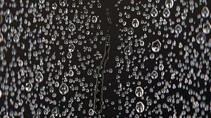 Water Dripping on Window Glass 100 Frame Baked VFX Simulation low-poly 3d model