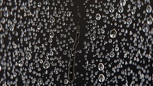 Water Dripping on Window Glass 100 Frame Baked VFX Simulation low-poly 3d model
