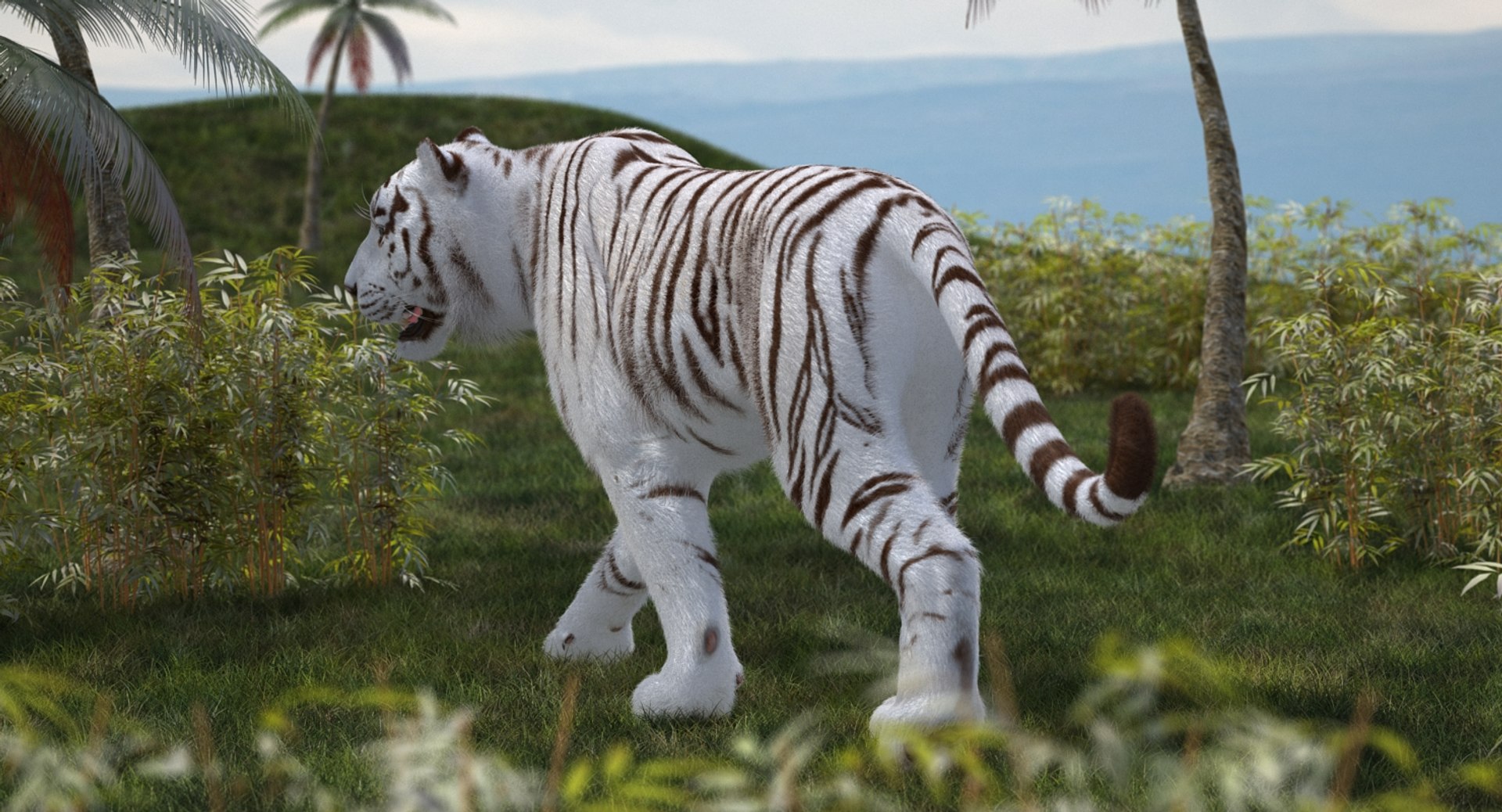 3D white tiger walkig pose model https://p.turbosquid.com/ts-thumb/eN/UM1zo1/KT0lqjWU/whitetigerwalkigposewithfur3dsmodel003/jpg/1522719985/1920x1080/fit_q87/5963744185f18e94eb858046b6102dd8163a11c6/whitetigerwalkigposewithfur3dsmodel003.jpg