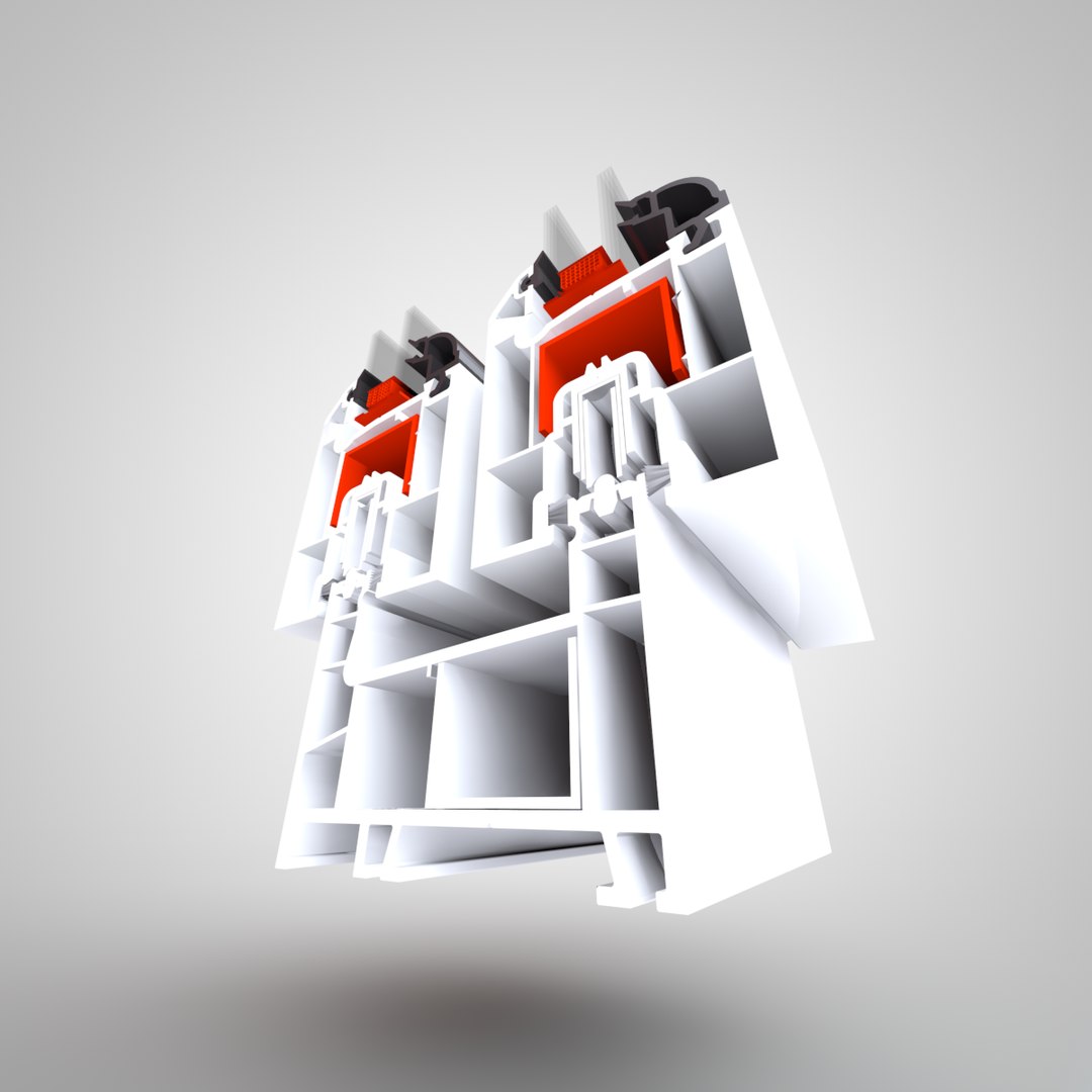 3d Model Pvc Window Profile