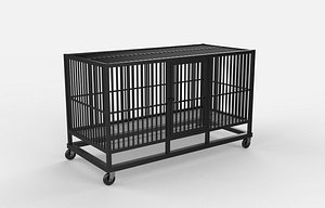 steel cage 3D model 3D model