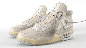 Jordan 4 Retro Off White Sail PBR