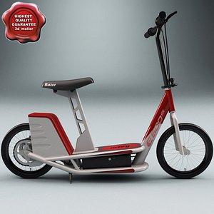 razor electric scooter e500s 3d 3ds