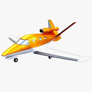 Generic microjet 3d model 3D model