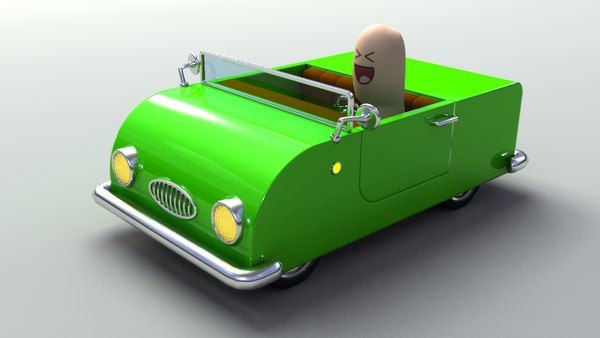 3D модель Rigged Toy Convertible car - TurboSquid 799622