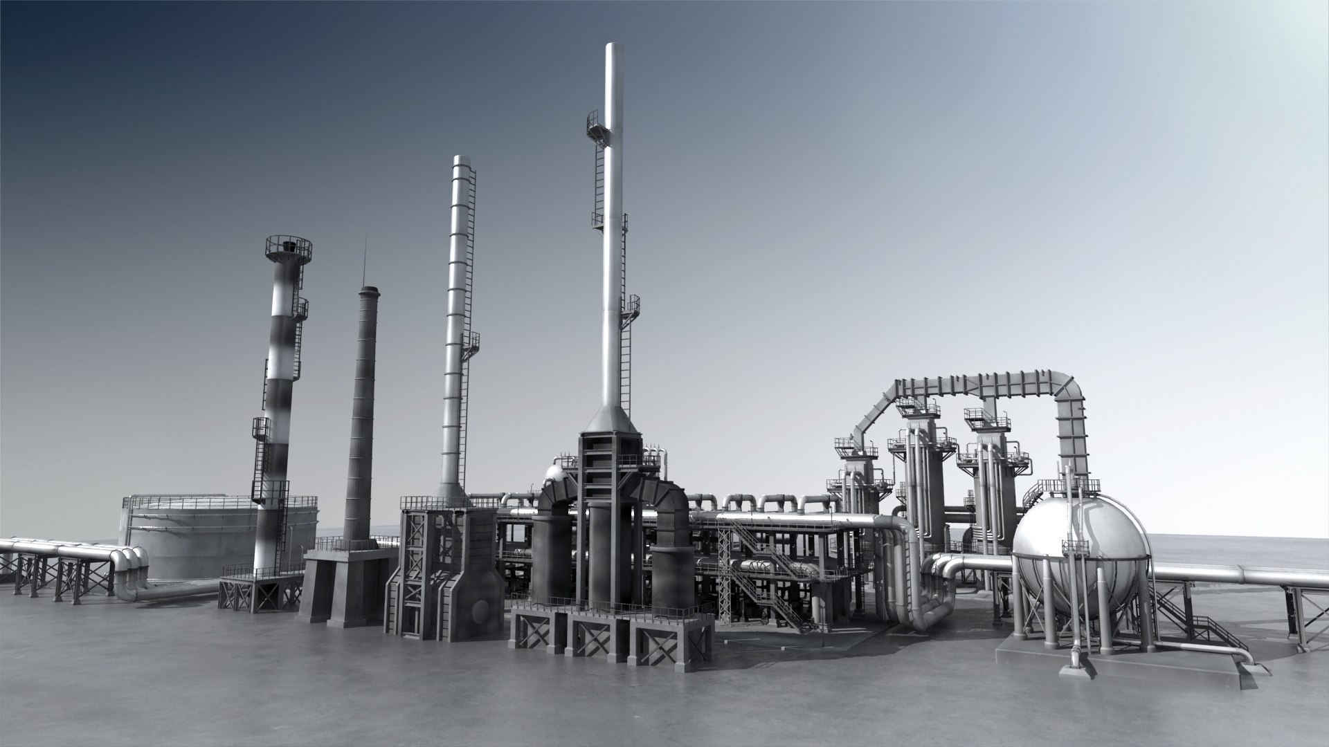 3D Metal Refinery 03 - TurboSquid 2050331