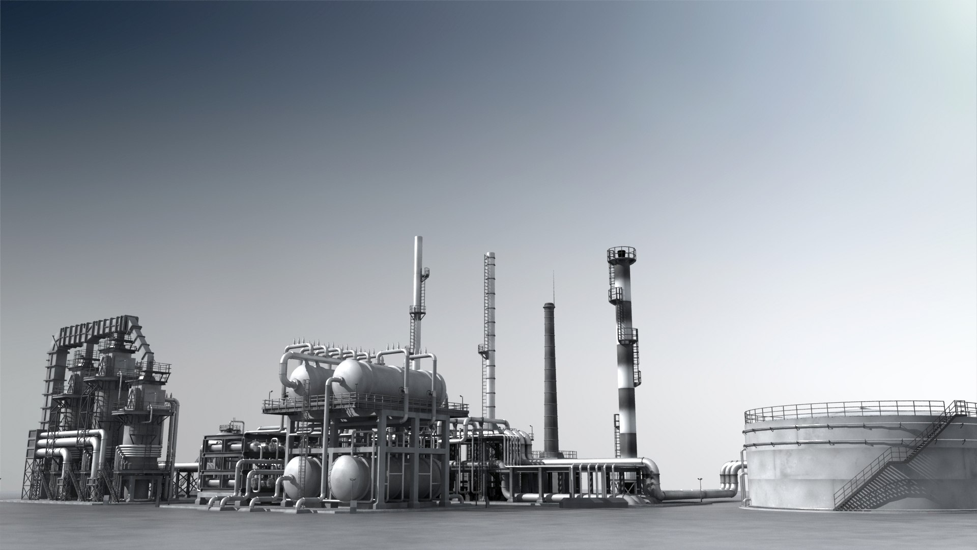 3D Metal Refinery 03 - TurboSquid 2050331