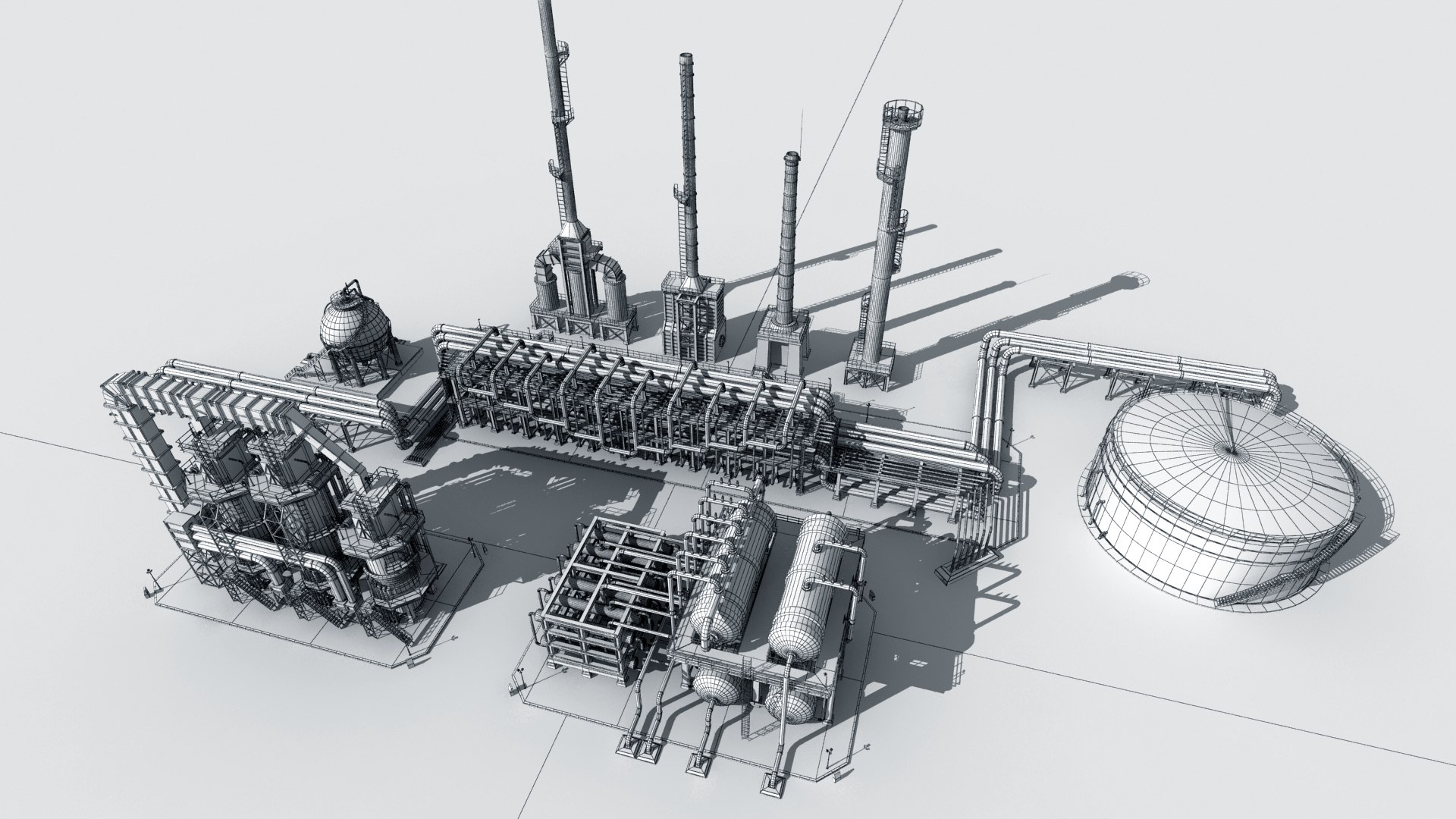 3D Metal Refinery 03 - TurboSquid 2050331