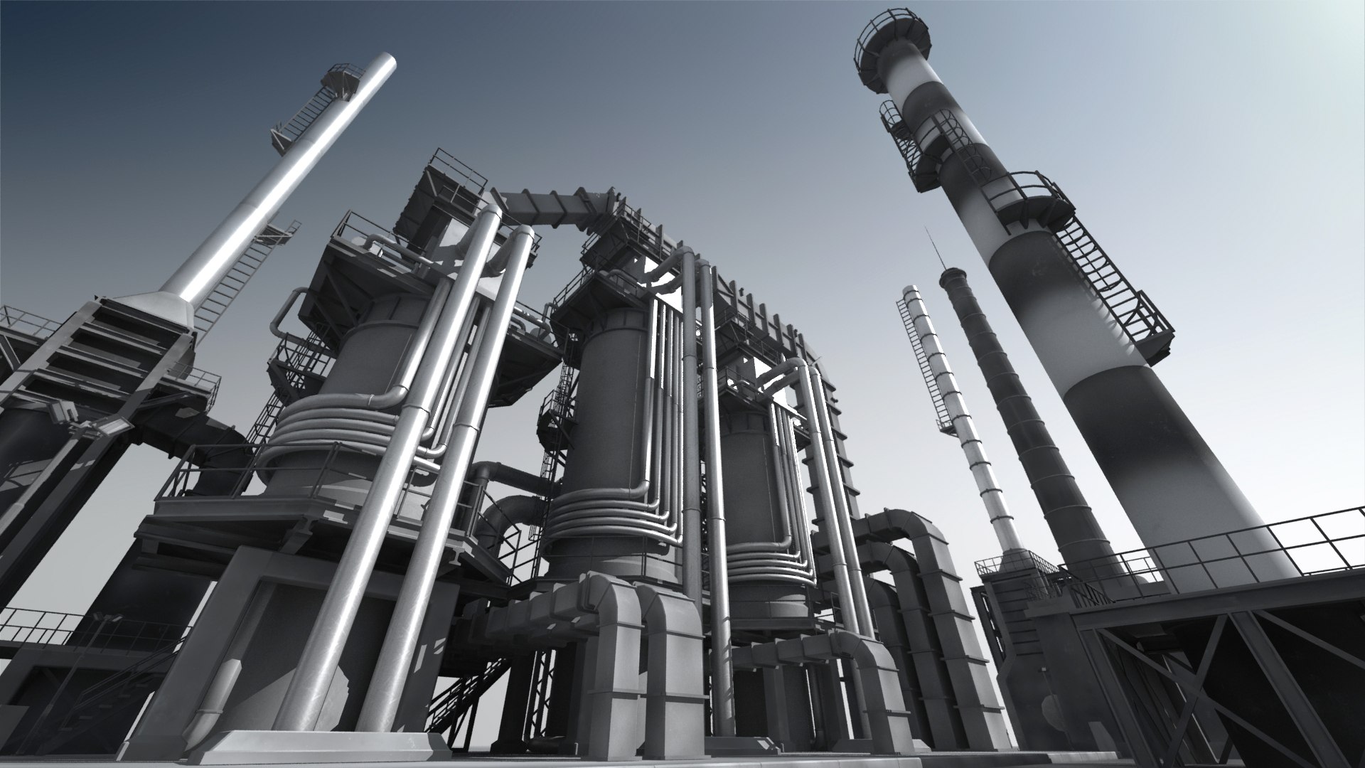 3D Metal Refinery 03 - TurboSquid 2050331
