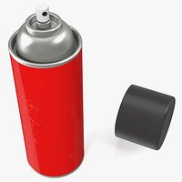 Red Recycling Aerosol Can