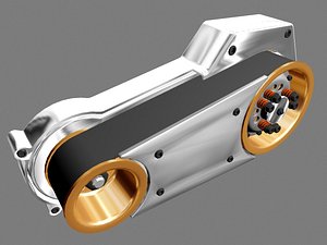 primary motorcycle engine 3d model