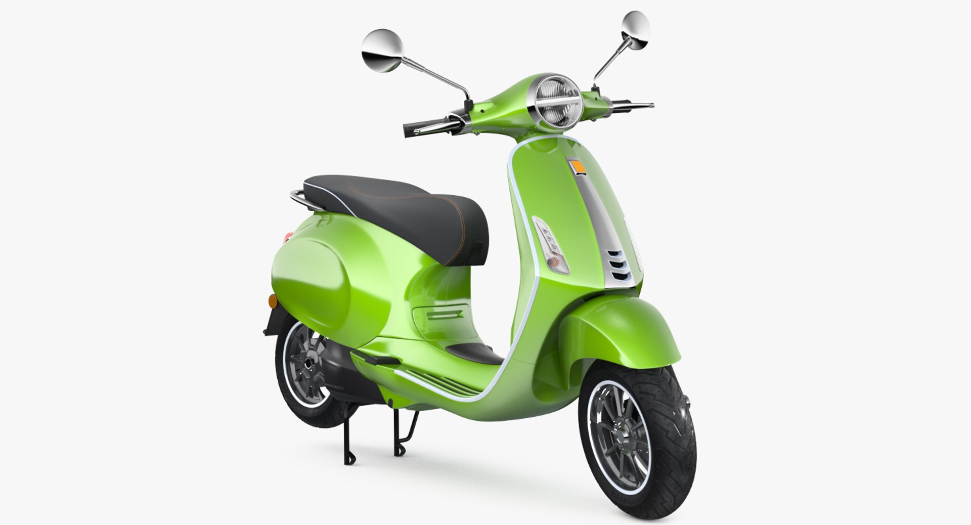 Electric Scooter Rigged 3D model preview