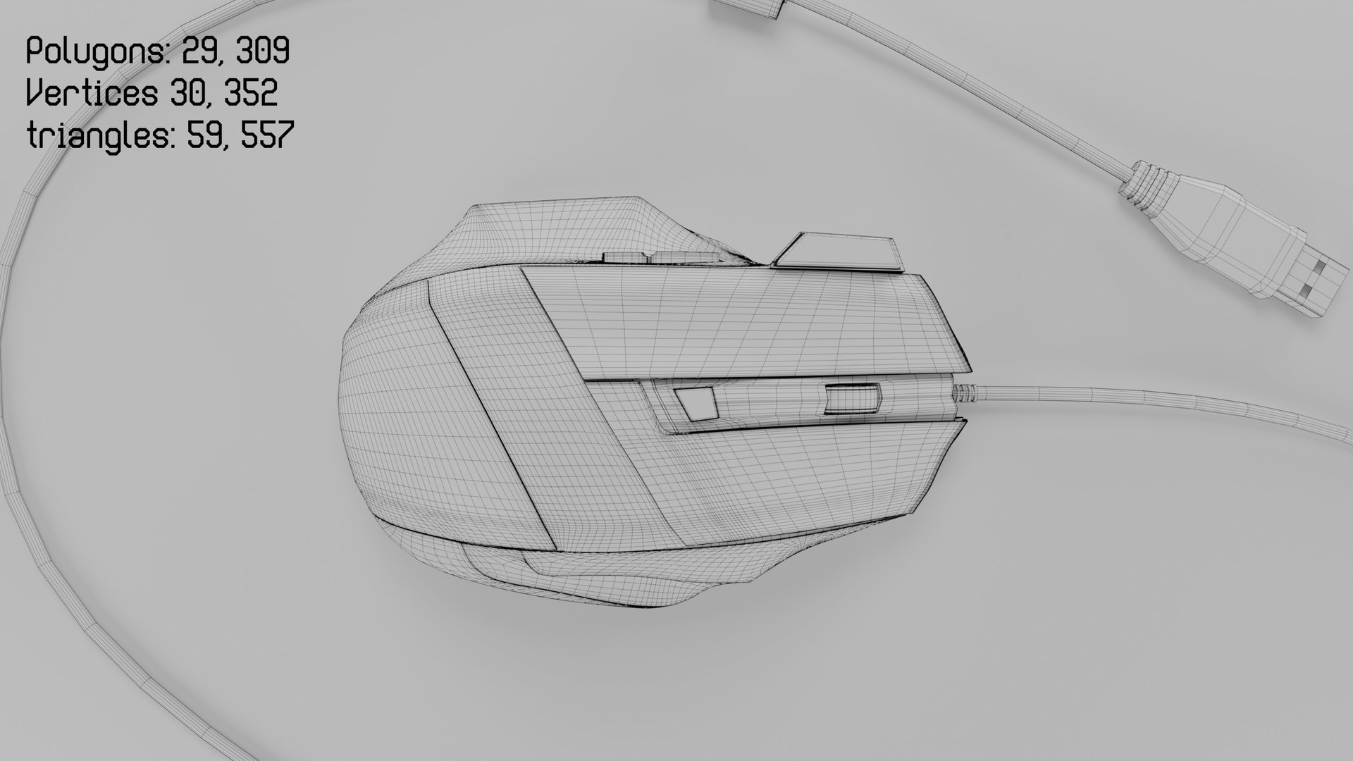 3D Wireless AND Wired Gaming Mouse 3D Model - TurboSquid 2574161