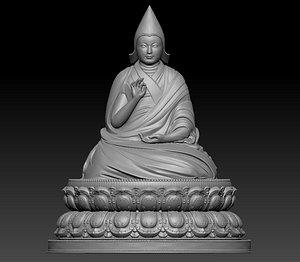 living buddha tibet 3D