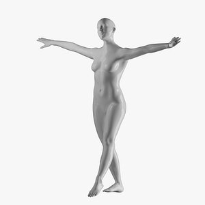 Rigged Female Mannequin 3D