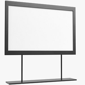 3D Tabletop sign holder 2 model