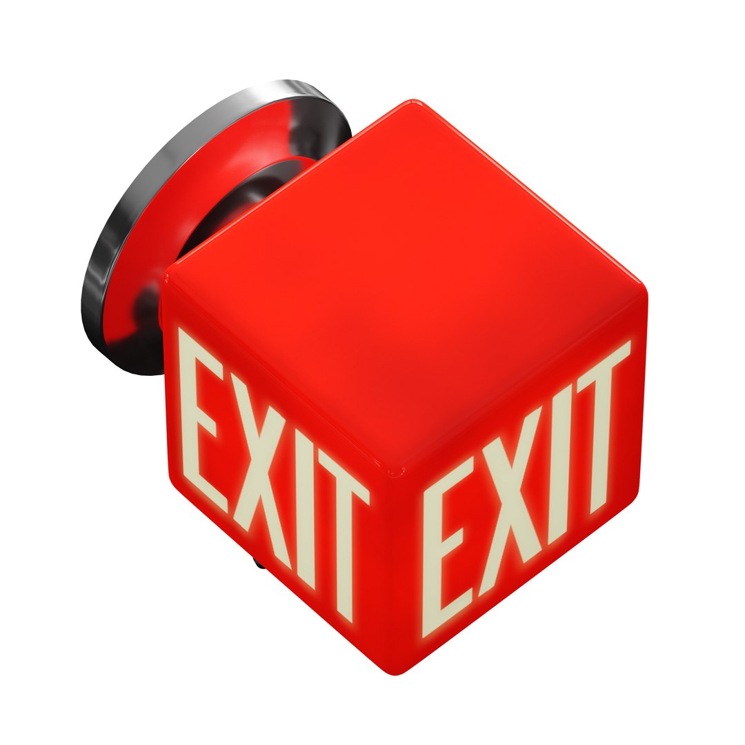 3D Red wall lamp with the inscription EXIT https://p.turbosquid.com/ts-thumb/eN/vwIdYD/7b/c0011/jpg/1732089772/1920x1080/fit_q87/65acd15ba45dbadcfec6f98894e4e182387b6a1e/c0011.jpg