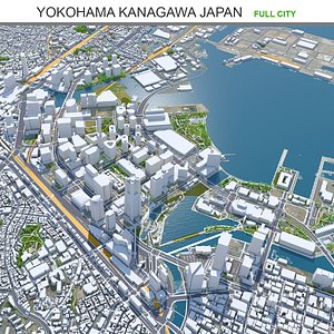 3D model city area building
