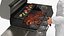 Chef che cucina al barbecue grill
